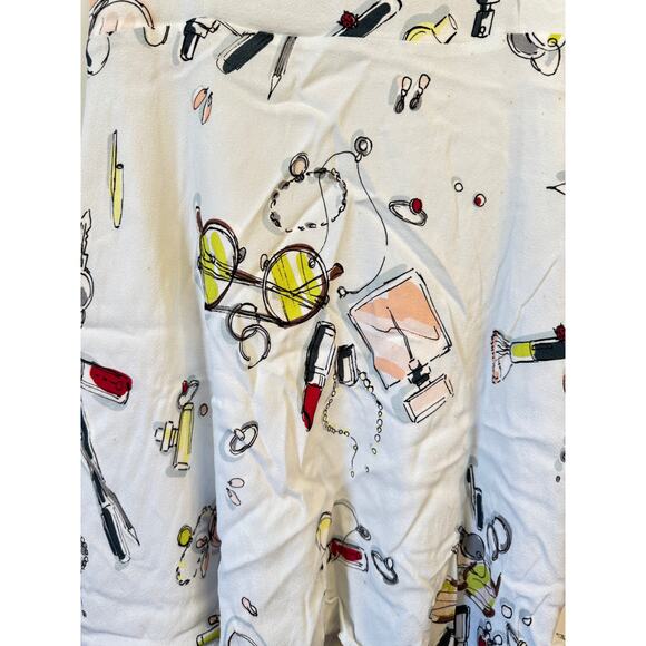 ARITZIA SUNDAY BEST Mini Dress White Sz 10 Makeup Lipstick Summer EUC Aesthetic - Picture 4 of 8